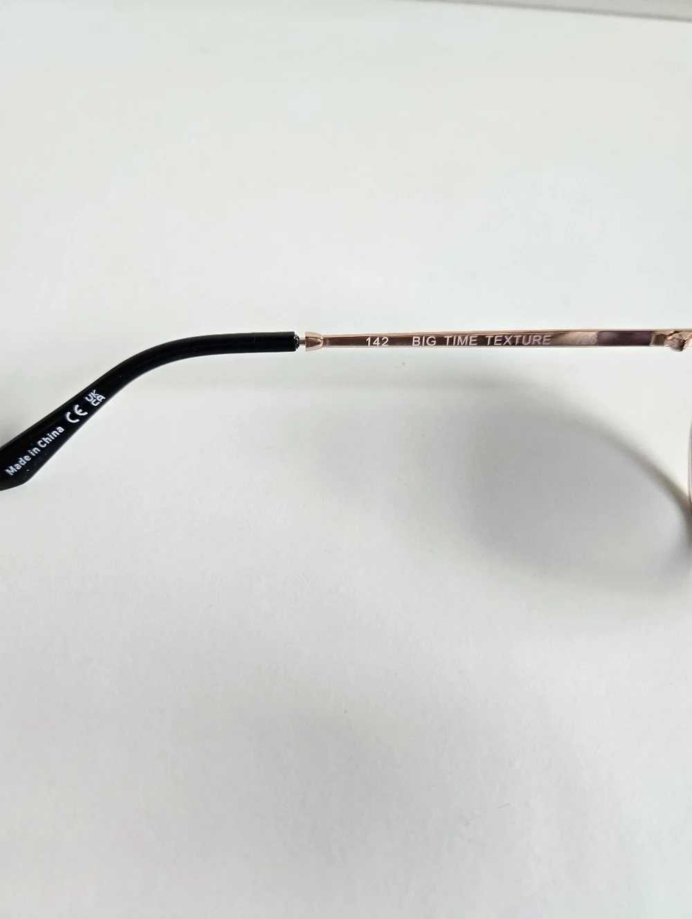 New Quay Australia Unisex Big Time Texture Gold Frame/Smoke Lens Sunglasses